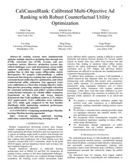 CaliCausalRank: Calibrated Multi-Objective Ad Ranking with Robust Counterfactual Utility Optimization