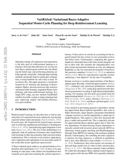 VariBASed: Variational Bayes-Adaptive Sequential Monte-Carlo Planning for Deep Reinforcement Learning