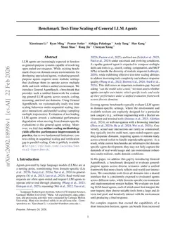 Benchmark Test-Time Scaling of General LLM Agents