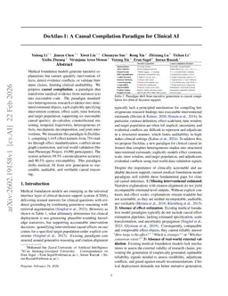 DoAtlas-1: A Causal Compilation Paradigm for Clinical AI