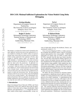 DD-CAM: Minimal Sufficient Explanations for Vision Models Using Delta Debugging
