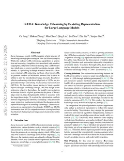 KUDA: Knowledge Unlearning by Deviating Representation for Large Language Models