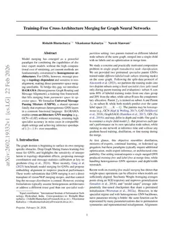 Training-Free Cross-Architecture Merging for Graph Neural Networks