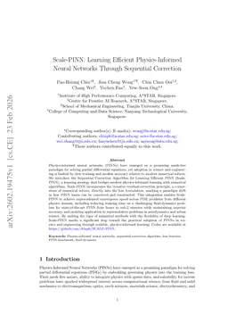 Scale-PINN: Learning Efficient Physics-Informed Neural Networks Through Sequential Correction