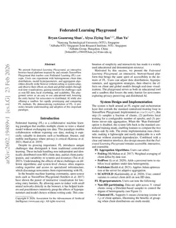 Federated Learning Playground