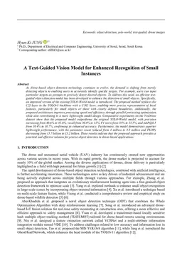 A Text-Guided Vision Model for Enhanced Recognition of Small Instances