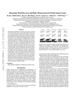 Monocular Mesh Recovery and Body Measurement of Female Saanen Goats