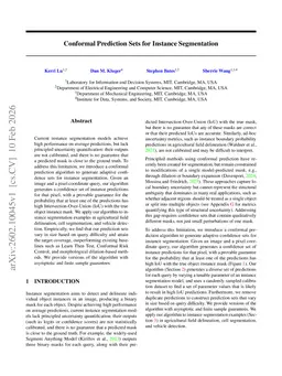 Conformal Prediction Sets for Instance Segmentation