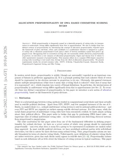 Allocation Proportionality of OWA--Based Committee Scoring Rules