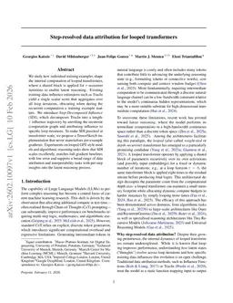 Step-resolved data attribution for looped transformers