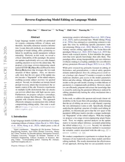 Reverse-Engineering Model Editing on Language Models
