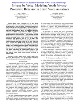 Privacy by Voice: Modeling Youth Privacy-Protective Behavior in Smart Voice Assistants