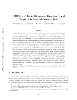 ICODEN: Ordinary Differential Equation Neural Networks for Interval-Censored Data