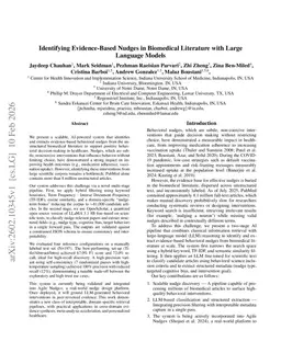 Identifying Evidence-Based Nudges in Biomedical Literature with Large Language Models