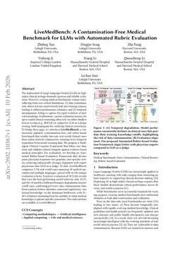 LiveMedBench: A Contamination-Free Medical Benchmark for LLMs with Automated Rubric Evaluation