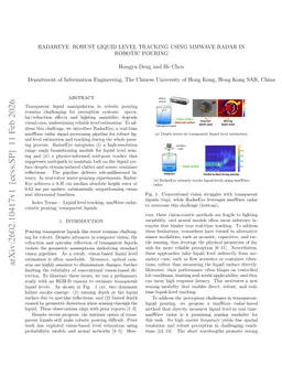 RadarEye: Robust Liquid Level Tracking Using mmWave Radar in Robotic Pouring