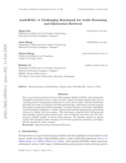 AudioRAG: A Challenging Benchmark for Audio Reasoning and Information Retrieval