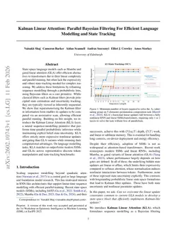 Kalman Linear Attention: Parallel Bayesian Filtering For Efficient Language Modelling and State Tracking