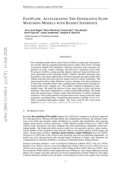 FastFlow: Accelerating The Generative Flow Matching Models with Bandit Inference