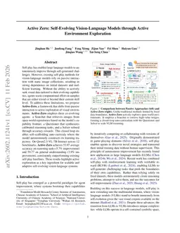 Active Zero: Self-Evolving Vision-Language Models through Active Environment Exploration