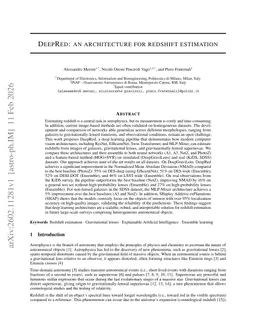 DeepRed: an architecture for redshift estimation