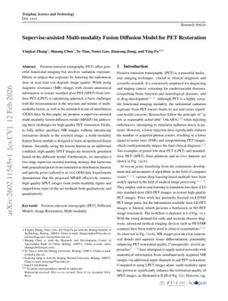 Supervise-assisted Multi-modality Fusion Diffusion Model for PET Restoration