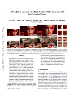 LUVE : Latent-Cascaded Ultra-High-Resolution Video Generation with Dual Frequency Experts