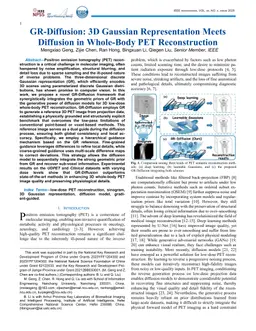GR-Diffusion: 3D Gaussian Representation Meets Diffusion in Whole-Body PET Reconstruction