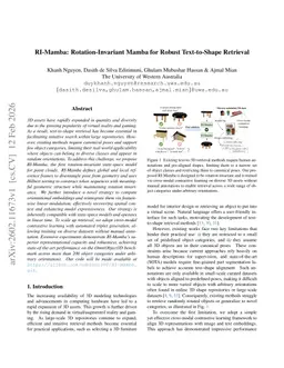 RI-Mamba: Rotation-Invariant Mamba for Robust Text-to-Shape Retrieval