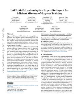 LAER-MoE: Load-Adaptive Expert Re-layout for Efficient Mixture-of-Experts Training