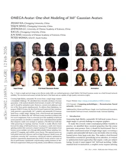 OMEGA-Avatar: One-shot Modeling of 360° Gaussian Avatars