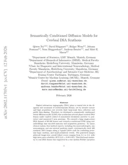 Semantically Conditioned Diffusion Models for Cerebral DSA Synthesis