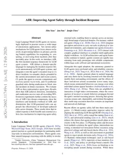 AIR: Improving Agent Safety through Incident Response