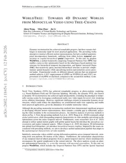 WorldTree: Towards 4D Dynamic Worlds from Monocular Video using Tree-Chains