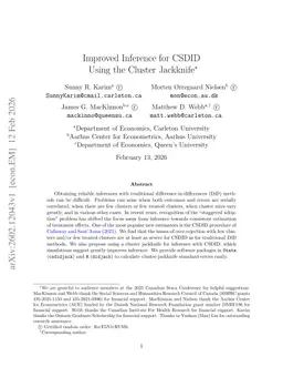 Improved Inference for CSDID Using the Cluster Jackknife