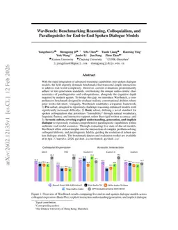 WavBench: Benchmarking Reasoning, Colloquialism, and Paralinguistics for End-to-End Spoken Dialogue Models