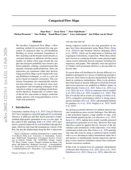 Categorical Flow Maps