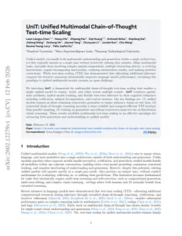 UniT: Unified Multimodal Chain-of-Thought Test-time Scaling