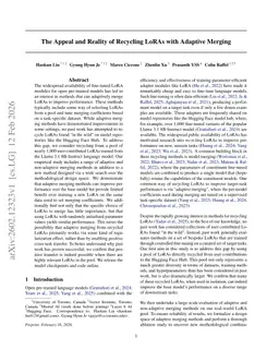 The Appeal and Reality of Recycling LoRAs with Adaptive Merging