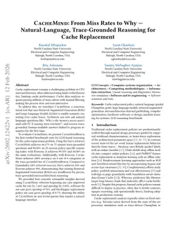 CacheMind: From Miss Rates to Why -- Natural-Language, Trace-Grounded Reasoning for Cache Replacement