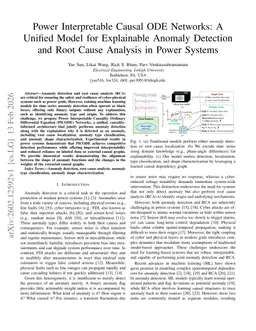 Power Interpretable Causal ODE Networks: A Unified Model for Explainable Anomaly Detection and Root Cause Analysis in Power Systems