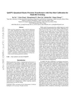 QuEPT: Quantized Elastic Precision Transformers with One-Shot Calibration for Multi-Bit Switching