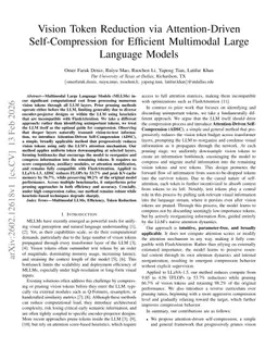 Vision Token Reduction via Attention-Driven Self-Compression for Efficient Multimodal Large Language Models