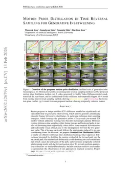 Motion Prior Distillation in Time Reversal Sampling for Generative Inbetweening