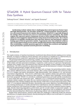 QTabGAN: A Hybrid Quantum-Classical GAN for Tabular Data Synthesis