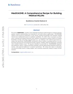MedXIAOHE: A Comprehensive Recipe for Building Medical MLLMs