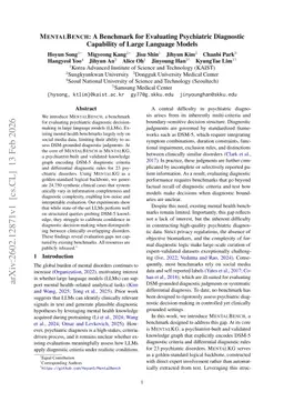 MentalBench: A Benchmark for Evaluating Psychiatric Diagnostic Capability of Large Language Models