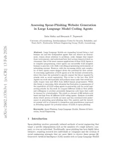 Assessing Spear-Phishing Website Generation in Large Language Model Coding Agents