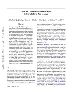 OMNI-LEAK: Orchestrator Multi-Agent Network Induced Data Leakage