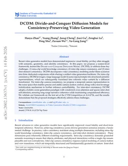 DCDM: Divide-and-Conquer Diffusion Models for Consistency-Preserving Video Generation